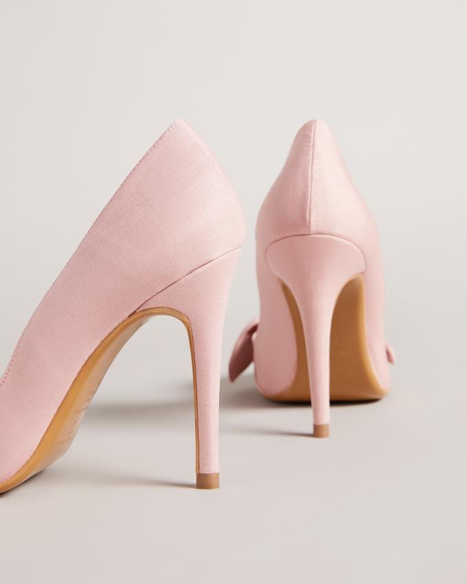 Chaussures à Talons Ted Baker Moire Satin Bow Court Rose Femme | RBO-05843125